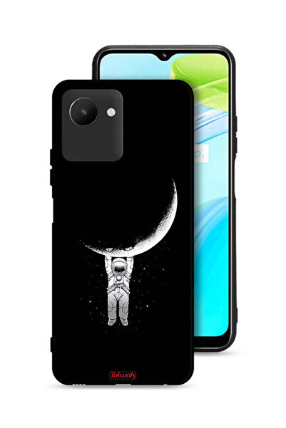 Tolwak غطاء حماية لهاتف Realme C30s معلق على سطح القمر