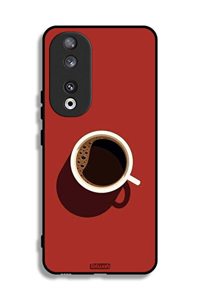 Tolwak غطاء حماية لهاتف Honor 90 بتصميم فنجان قهوة