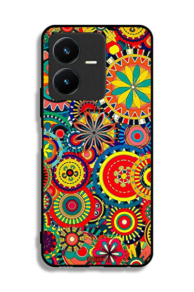 Tolwak غطاء حماية لهاتف Vivo Y22s بنمط ماندالا ملون