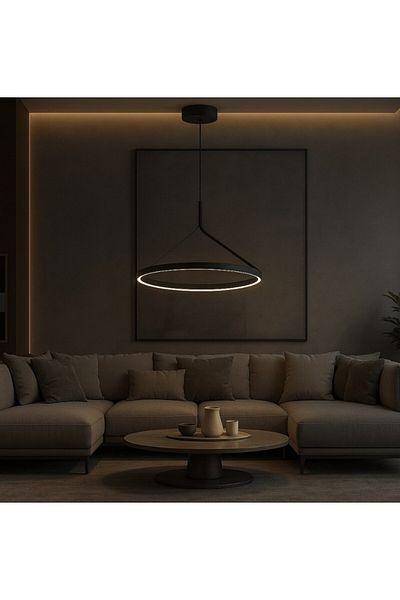 CARPİ Modern black pendant chandelier 38W - 3000K - Diffusion angle: 110° - Voltage: 220-240 - CRI 90+