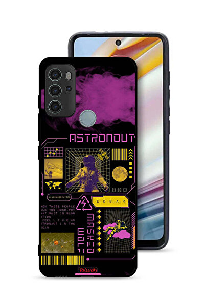 Tolwak غطاء حماية موتورولا موتو جي 60 إس بملصق رائد فضاء