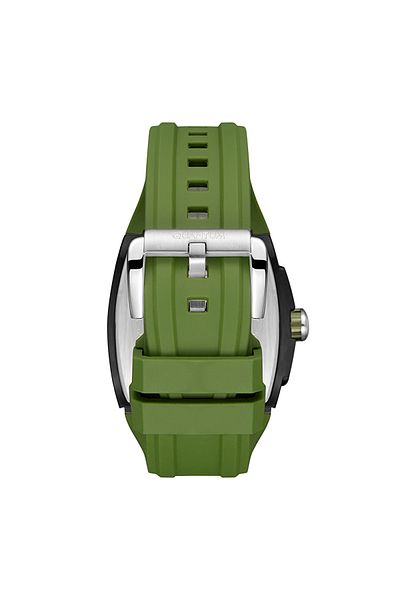 Quantum QUANTUM HNG1161.655 Men Chronograph Display Watch & Silicone Strap Dark Green
