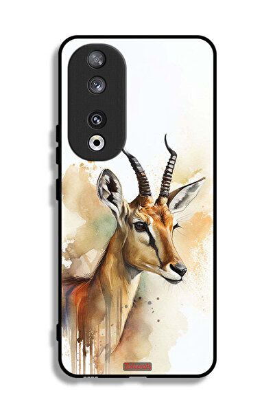 Tolwak غطاء حماية لهاتف Honor 90 بتصميم فن تجريدي للغزلان
