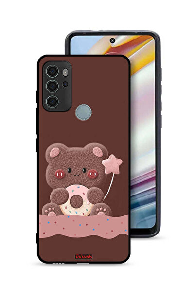 Tolwak غطاء حماية موتورولا موتو جي 60 إس بتصميم دب دونات