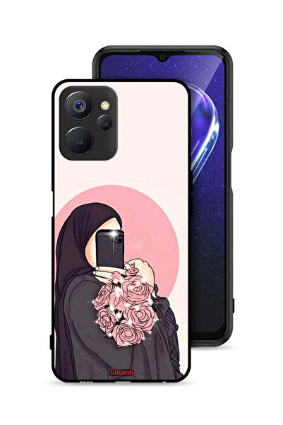 Tolwak غطاء حماية لهاتف Realme 9i 5G مع فن التقاط صور سيلفي أثناء حمل الزهور