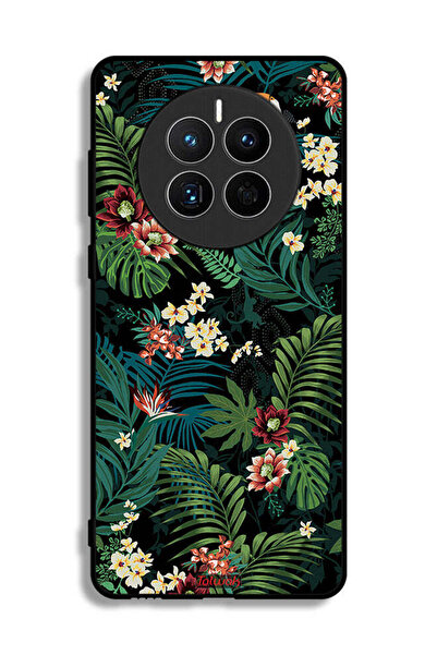 Tolwak غطاء حماية لهاتف هواوي ميت 50E بنقشة أوراق استوائية