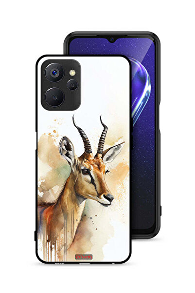 Tolwak غطاء حماية لهاتف Realme 9i 5G بطبعة غزال تجريدية