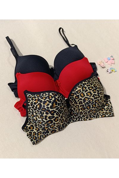 siyalife Push up Supported Padded 3-Piece Micro Bra