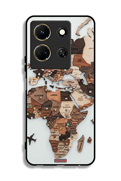 Tolwak غطاء حماية لهاتف Infinix Note 30 بتصميم خريطة العالم