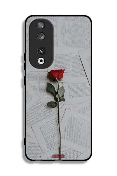 Tolwak غطاء حماية لهاتف Honor 90 وردي على ورق