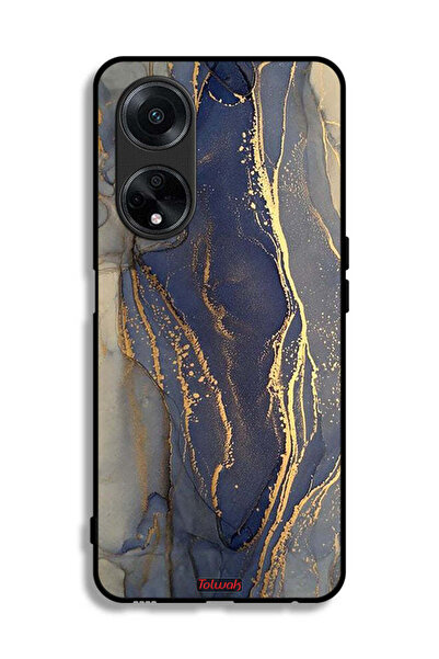 Tolwak غطاء حماية لهاتف Oppo F23 5G بنمط رخامي لامع