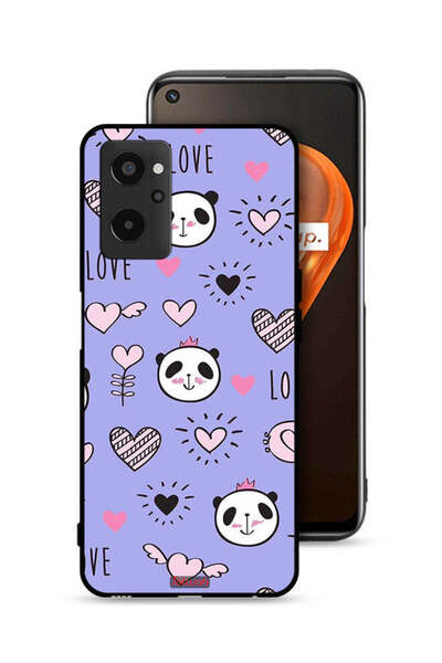 Tolwak غطاء حماية لهاتف Realme 9i 4G بطبعة حب ورسومات باندا