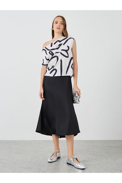 Take Two By Styli Printed One Shoulder Top
