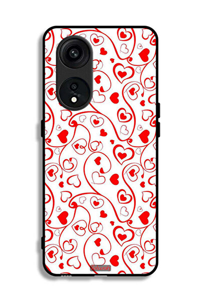 Tolwak غطاء حماية لهاتف Oppo Reno 8T 5G بنقشة قلوب