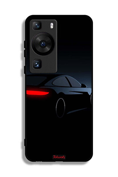 Tolwak غطاء حماية لهاتف هواوي P60 Pro - سيارة داكنة