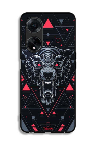 Tolwak غطاء حماية لهاتف Oppo A1 5G بتصميم الذئب المتمرّد