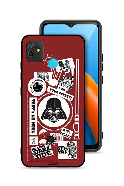 Tolwak غطاء حماية لهاتف تكنو بوب 5 - ملصق "مرحبًا بكم في الجانب المظلم"