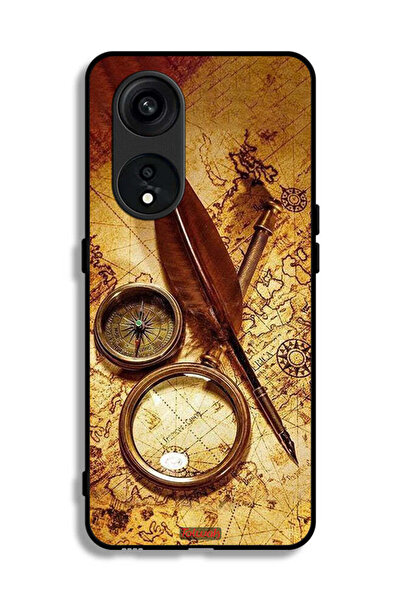 Tolwak غطاء حماية لهاتف Oppo Reno 8T 5G بتصميم بوصلة عتيقة