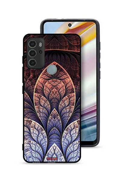 Tolwak غطاء حماية موتورولا موتو جي 60 إس بتصميم زهور كسورية تجريدية