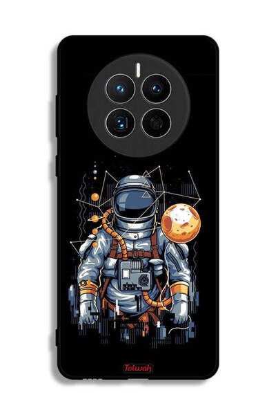 Tolwak غطاء حماية لهاتف هواوي ميت 50E بتصميم رائد فضاء تجريدي