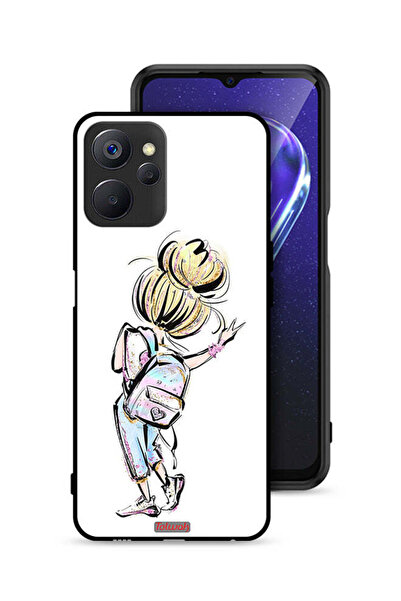 Tolwak غطاء حماية لهاتف Realme 9i 5G بطبعة فتاة العودة إلى المدرسة