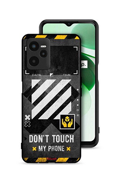 Tolwak Realme C35 Protective Case Cover Do Not Touch My Phone