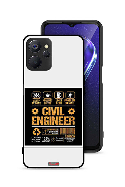 Tolwak غطاء حماية لهاتف Realme 9i 5G، ملصق مهندس مدني
