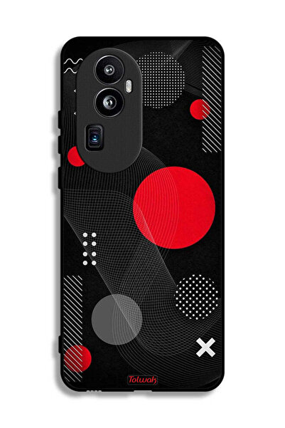 Tolwak غطاء حماية لهاتف Oppo Reno10 Pro Plus بنمط دائري ومتقاطع