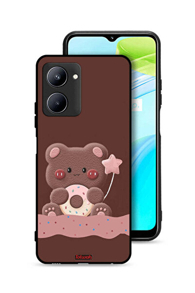 Tolwak Realme C33 Protective Case Cover Donut Bear
