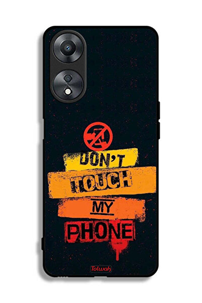 Tolwak غطاء حماية لهاتف Oppo A58 5G لا تلمس هاتفي