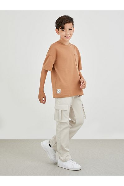 Styli Mid Rise Wide Leg Cargo Pocket Pants
