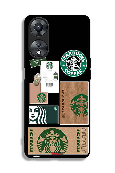 Tolwak غطاء حماية لهاتف Oppo A58 5G ملصق ستاربكس