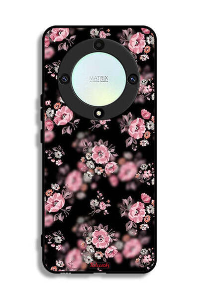 Tolwak غطاء حماية لهاتف Honor X9a بنقشة زهور بورتريه