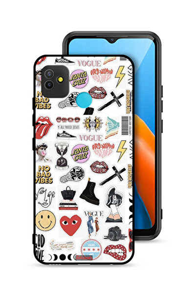 Tolwak Tecno Pop 5 Protective Case Cover No Bad Vibes Stickers