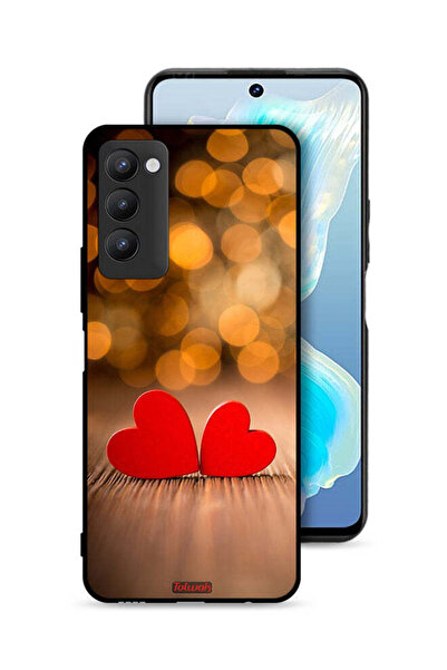 Tolwak غطاء حماية لهاتف تكنو كامون 18 بتصميم قلبين جميلين