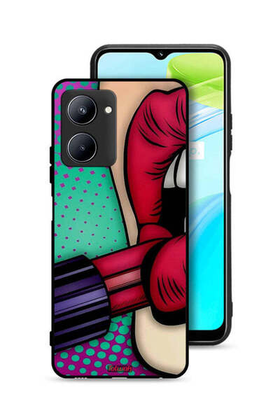 Tolwak Realme C33 Protective Case Cover Lipstick