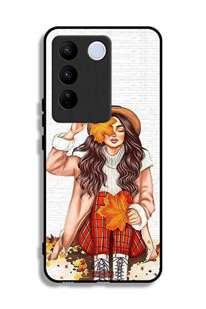 Tolwak غطاء حماية لهاتف Vivo V27 Pro يحمل صورة أوراق الخريف