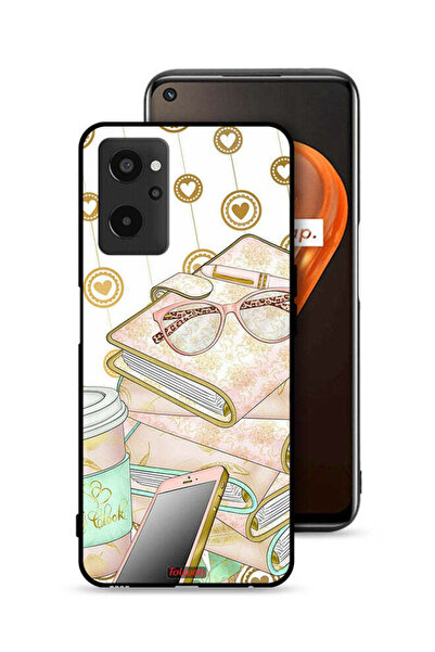 Tolwak غطاء حماية لهاتف Realme 9i 4G بتصميم نظارات على الكتب
