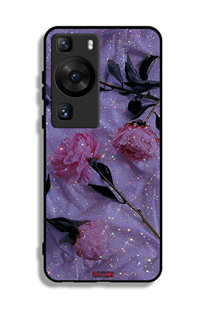 Tolwak غطاء حماية لهاتف هواوي بي 60 بنقشة ورود لامعة