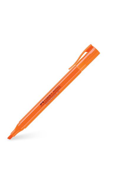 OEM Cerneală Faber Castell Textliner 38 Portocalie, Vârf Chisel 1-5 mm, Cerneală Superfluorescentă pe bază de apă