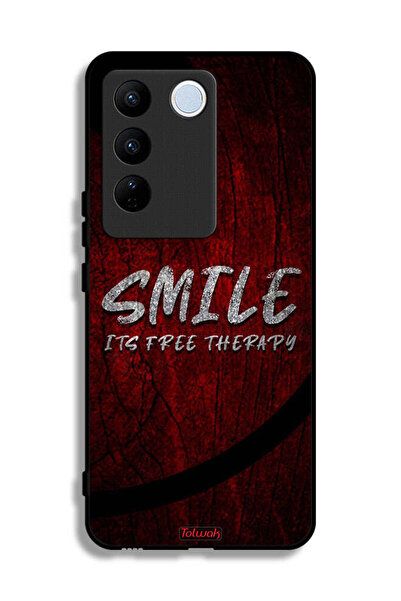Tolwak Vivo V27 Pro Protective Case Cover Smile Its Free Therapy