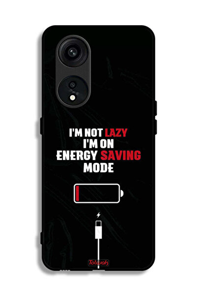 Tolwak غطاء حماية لهاتف Oppo Reno 8T 5G أنا لست كسولاً، أنا في وضع توفير الطاقة