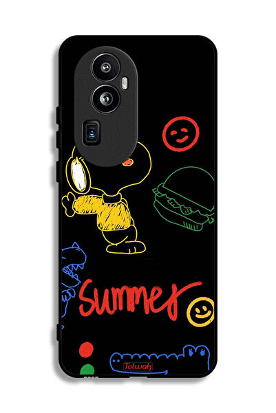 Tolwak غطاء حماية لهاتف Oppo Reno10 Pro Plus بملصق صيفي