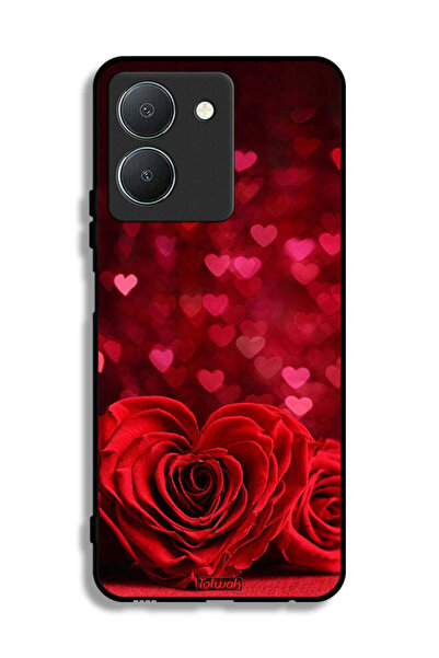 Tolwak غطاء حماية لهاتف Vivo Y36 4G بنقشة زهور على شكل قلب وفن تجريدي