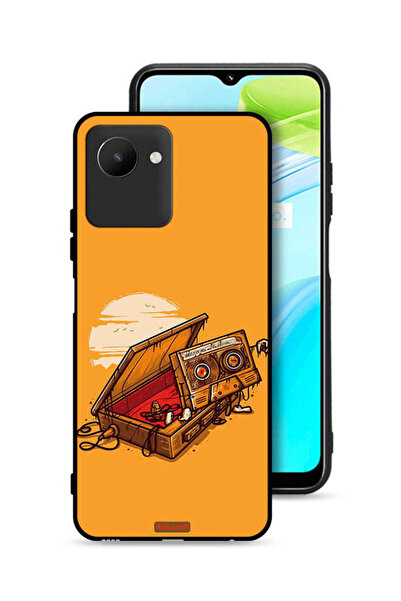 Tolwak غطاء حماية لهاتف Realme C30s - فن الكاسيت والشريط