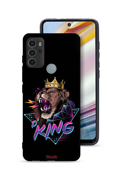 Tolwak غطاء حماية موتورولا موتو جي 60 إس برسومات الأسد الملك