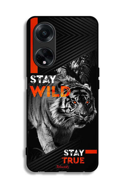 Tolwak غطاء حماية لهاتف Oppo A98 5G - Stay Wild Stay True