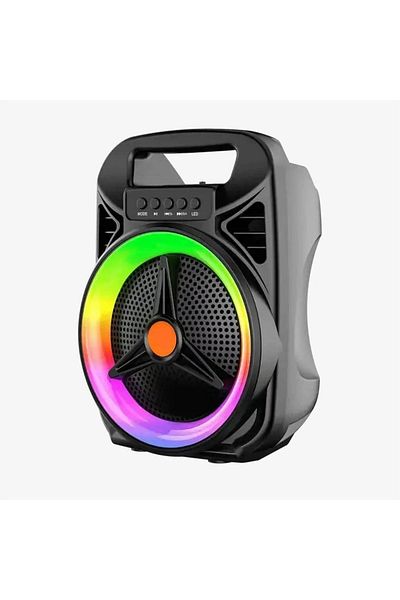 divendi-ro Portable Speaker with RGB light, CS-0604, with speaker 6.5", USB, 8W, Black