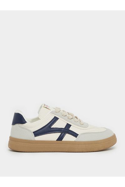 Styli Panelled Lace Up Sneaker