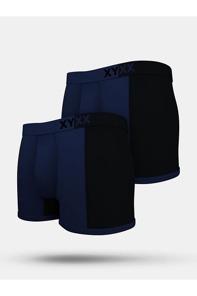 XYXX By Styli Pack of 2 - Colorblock Modal Trunks